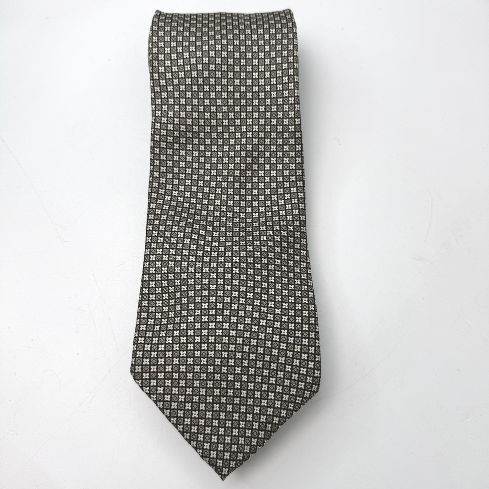 Vintage‎ Tommy Hilfiger Tie Mens OS Silk Geometric Preppy Minimalist